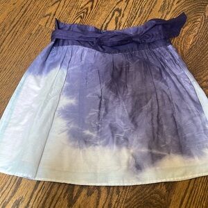 Theory tie dye skirt with detachable tie belt